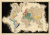 Known World in 1660—Restoration of the Stuarts—Fog-of-ignorance map—Quin 1836