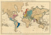 The World in 1811—The Empire of Napoleon Bonaparte—Edward Quin 1836 old map