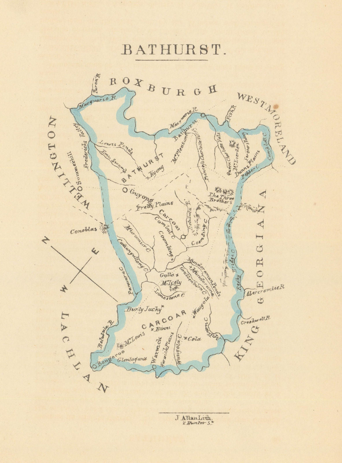 Bathurst county/cadastral map by William Wells/John Allan—New South ...