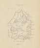 Camden county/cadastral map—Wollongong—Wells/Allan 1848 old antique chart