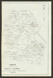 Queyrac & Gaillan—Médoc—Bordeaux vignobles/wine chateaux map—La Tour de By 1839