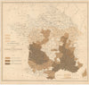 Map of France—Phylloxera-affected arrondissements—Viticulture / wine map 1881
