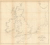 British Isles Chart illustrating Whewell’s tidal theory—Royal Society 1833 map