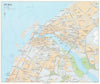 Vintage Dubai town city plan, United Arab Emirates. UAE. GEOprojects 2003 map