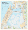 Vintage Ras Al Khaimah town city plan, United Arab Emirates GEOprojects 2003 map