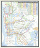 Vintage NYC Subway Map published by New York City Transit Authority. August 1994