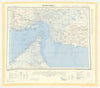 GSGS Restricted silk escape/evasion map—Bandar Abbas—Hofuf—UAE—Iran—Arabia 1957