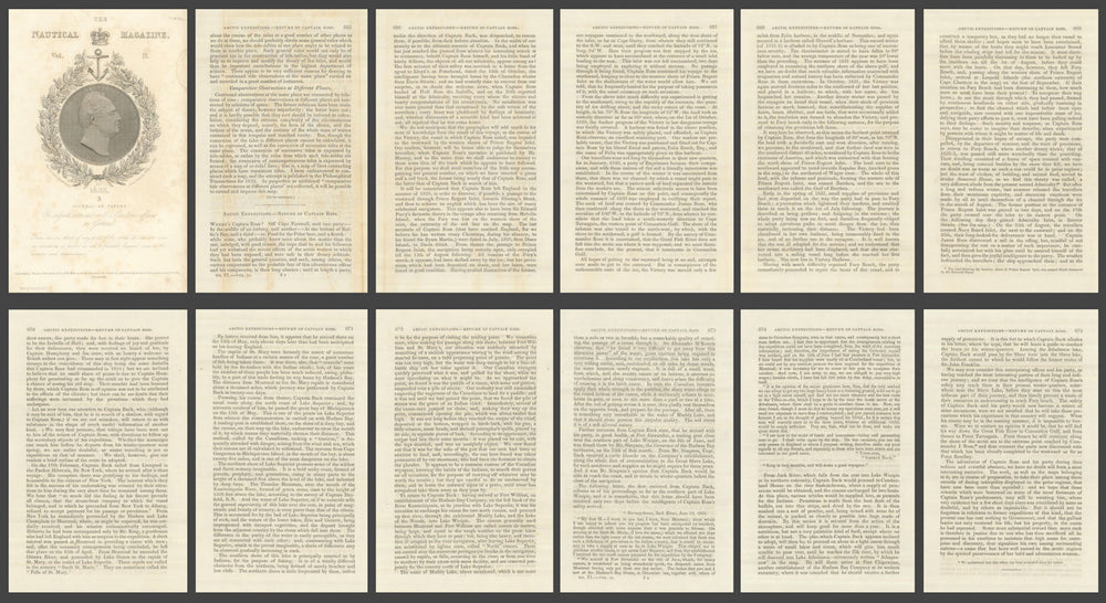 The Return of Ross's Second Arctic Expedition news report — Nautical Mag 1833