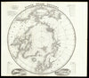 North Polar Regions showing Arctic voyages of Phipps, Scoresby & Parry 1834 map