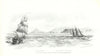 Cape Horn & Islas Barnevelt, Chile, by L. Haghe — Nautical Magazine 1835 print