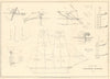 Plans for Temporary Rudders — Nautical Magazine 1836 old antique print picture