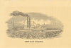 American Paddle Steamer Swallow — Wrecked 7 April 1845 Hudson River 1838 print