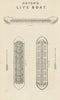 Orton’s Life Boat — Nautical Magazine 1846 old antique vintage print picture
