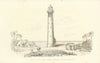 Cast Iron Lighthouse, Morant Point, Jamaica. Francis Becker — Nautical Mag 1846