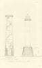 Section of Bermuda Lighthouse Tower by Francis Paul Becker — Nautical Mag 1846