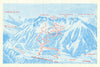 Les Marécottes–Salvan–La Creusaz–Switzerland Suisse ski piste/trial map 1969