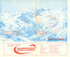 Saas-Fee 1800 – Valais Switzerland Suisse Schweiz ski piste / trial map 1969