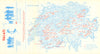 Carte de la Suisse – Switzerland Schweiz winter sports/ski resorts 1969 map