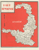 Haut Armagnac wine appellation map – Armagnac – Gers – Lot-et-Garonne 1946