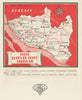 Bourg – Côtes de Bourg – Bourgeais wine vins map – Bordeaux – Gironde 1946