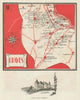 Graves II (centre) wine vignoble appellation map – Bordeaux – Gironde 1946