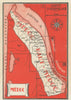 Médoc – Carte d'Assemblage wine appellation map – Bordeaux – Gironde 1946