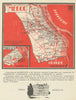 Médoc III (south) wine vignoble appellation map – Bordeaux – Gironde 1946