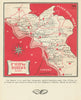 Premières Côtes de Bordeaux Blanc (north) wine map – Bordeaux – Gironde 1946