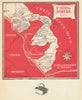 Premières Côtes de Bordeaux Blanc (south) wine map – Bordeaux – Gironde 1946