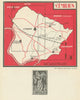 Saint-Émilion - Carte d'Assemblage wine vins map – Bordeaux – Gironde 1946
