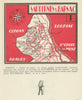 Sauternes & Barsac wine vignoble appellation map – Bordeaux – Gironde 1946