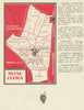 Aloxe Corton wine vineyard map – Côte de Beaune – Côte-d'Or – Burgundy 1946