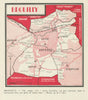 Brouilly wine vignoble appellation map – Beaujolais – Rhône – Burgundy 1946