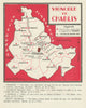 Vignoble de Chablis wine vignoble appellation map – Chablis – Yonne 1946