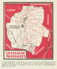 Chassagne & Bâtard-Montrachet wine vineyard map – Côte de Beaune/d'Or 1946