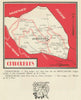 Chiroubles wine vins appellation map – Beaujolais – Rhône – Burgundy 1946