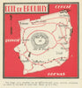 Côte de Brouilly wine appellation map – Beaujolais – Rhône – Burgundy 1946