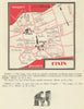Fixin wine vignoble vineyard map – Côte de Nuits – Côte-d'Or – Burgundy 1946