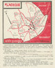 Monthélie wine vineyard map – Côte de Beaune – Côte-d'Or – Burgundy 1946
