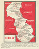 Pouilly, Vinzelles & Loché wine map – Mâconnais–Saône-et-Loire–Burgundy 1946