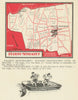 Puligny, Chevalier & Bâtard-Montrachet wine vineyard map–Côte de Beaune 1946