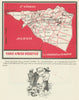 Saint-Amour-Bellevue wine vineyard map – Beaujolais – Saône-et-Loire 1946
