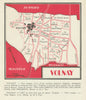 Volnay wine vins vineyard map – Côte de Beaune – Côte-d'Or – Burgundy 1946