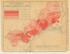 Vignobles du Gard, Hérault & Aude wine map – Languedoc-Roussillon 1946 old