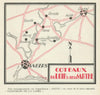 Coteaux du Loir et de la Sarthe wine map – Loire – Maine-et-Loire 1946 old
