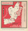 Rivesaltes wine map – Languedoc-Roussillon – Pyrénées-Orientales – Aude 1946