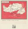 Rosette wine vignoble appellation map – South West France – Dordogne 1946