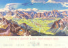 Cortina d'Ampezzo – Dolomiti – Summer panoramic map by Heinrich Berann c1960