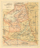 Van vilayet—Lake Van—Eastern Anatolia—Turkey—Antique Ottoman Arabic map 1909