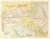 Ankara vilayet—Central Anatolia—Turkey—Lake Tuz—Antique Ottoman Arabic map 1909